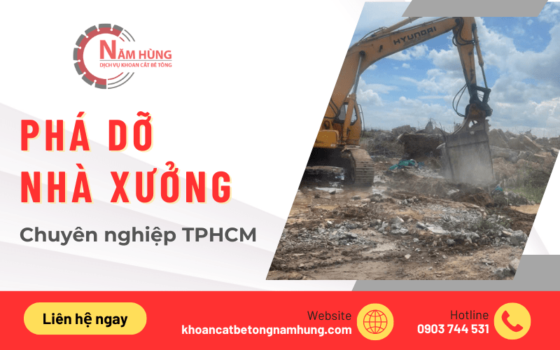 phá dỡ nhà xưởng