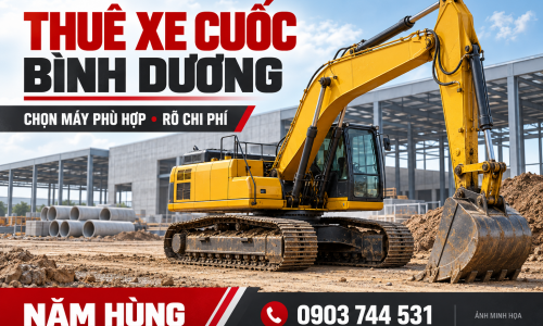 Thuê xe cuốc tại Bình Dương: Chọn máy và kiểm tra báo giá trước khi thuê
